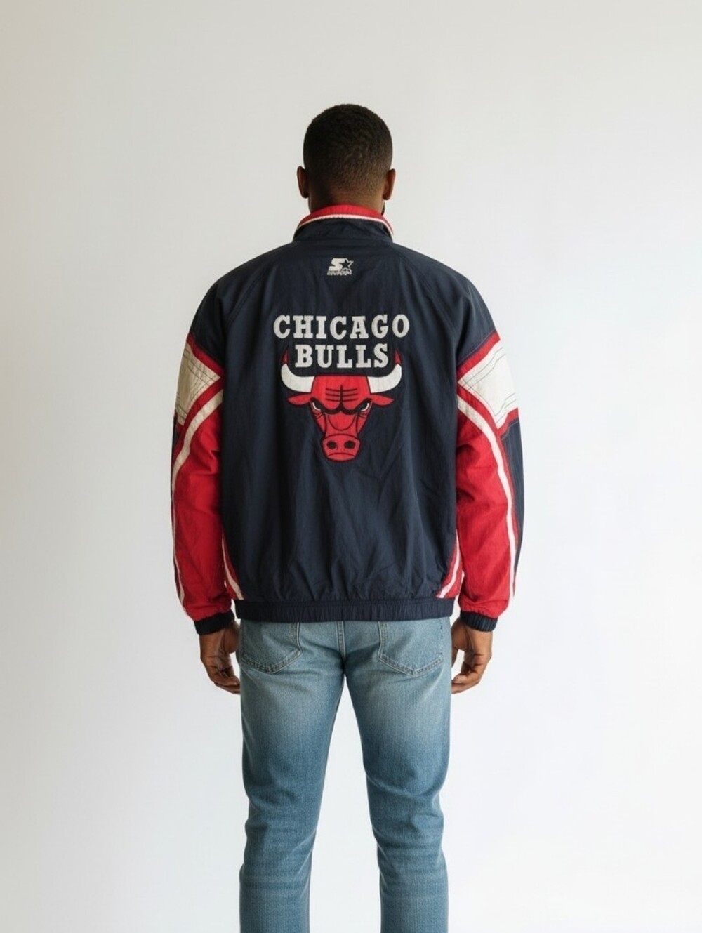 Vintage Chicago Bulls Starter Full Zip Jacket Size 2XL